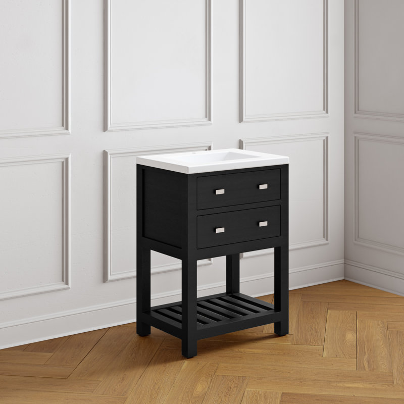 Joss & Main Knighten Modern 24" Single Bathroom Vanity Set & Reviews